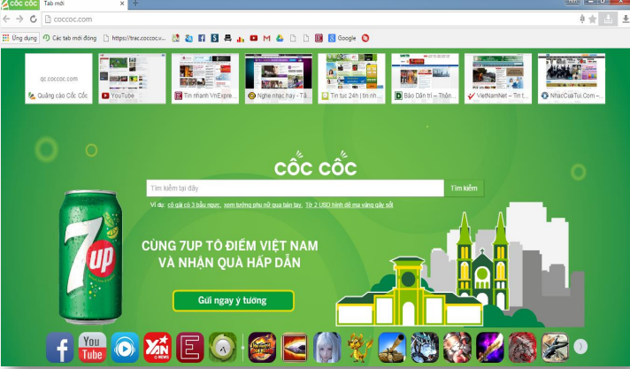 Các hình thức của quảng cáo cốc cốc?