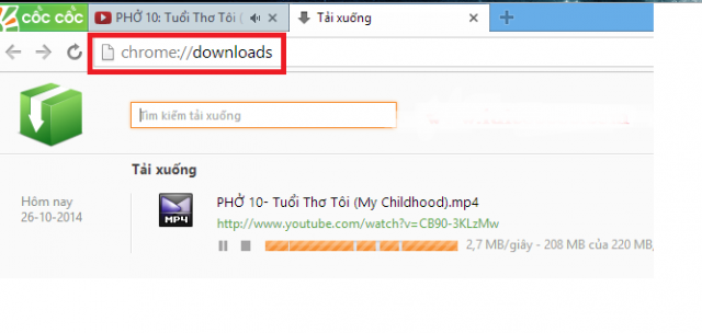 Cách hiện nút tải về lớn hơn trên trình duyệt Cốc Cốc nhanh nhất?