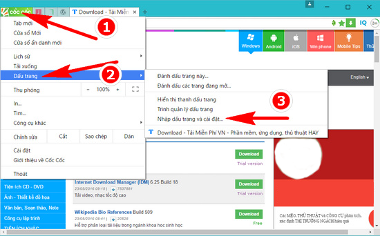 HƯỚNG DẪN PHỤC HỒI THANH BOOK MARK TRÊN TRÌNH DUYỆT CỐC CỐC HIEU QUẢ?