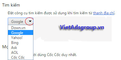 Hướng Dẫn Đặt Trang Chủ Và Công Cụ Tìm Kiếm Mặc Định Trên Cốc Cốc?