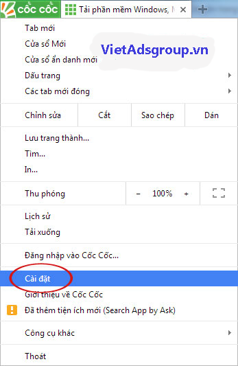 Hướng Dẫn Đặt Trang Chủ Và Công Cụ Tìm Kiếm Mặc Định Trên Cốc Cốc?