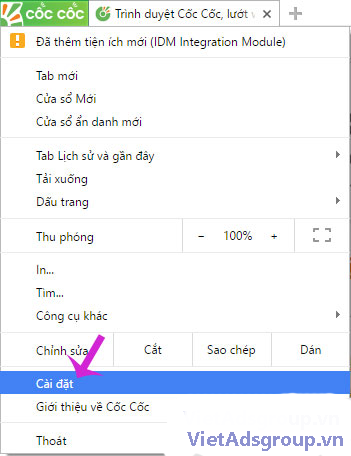 Hướng Dẫn Cách Thay Đổi Thư Mục Download Trên Trình Duyệt Cốc Cốc?