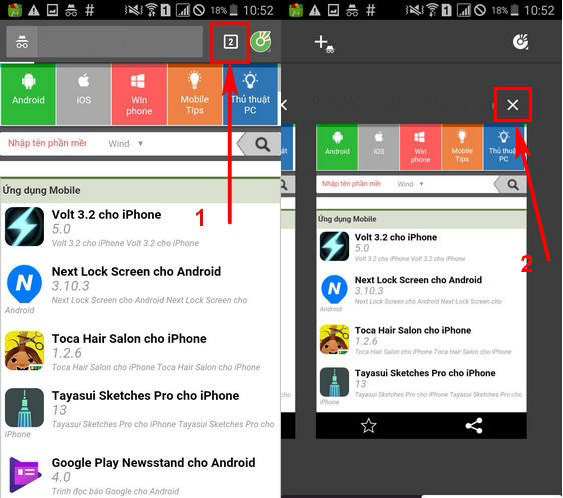 Duyệt web ẩn danh trên Cốc cốc trên điện thoại iPhone, Android?