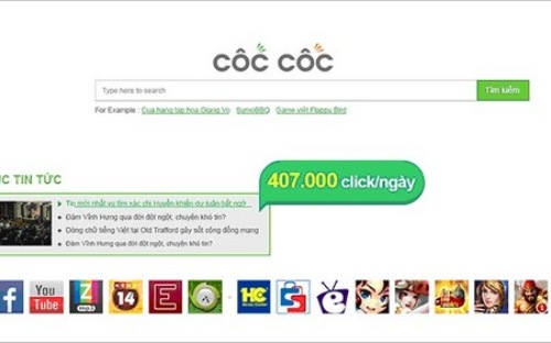 Cơ hội từ 400 nghìn cú nhấp chuột mỗi ngày trên Quảng Cáo Cốc Cốc?