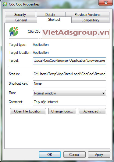 Cách Sửa lỗi Trình Duyệt Cốc Cốc Không Vào Được Mạng, Facebook?