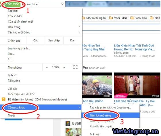 Hướng dẫn cách tắt bật nút Download của trình duyệt Cốc Cốc?