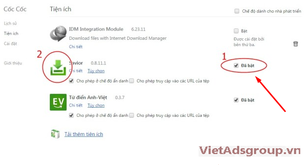 Hướng dẫn cách tắt bật nút Download của trình duyệt Cốc Cốc?