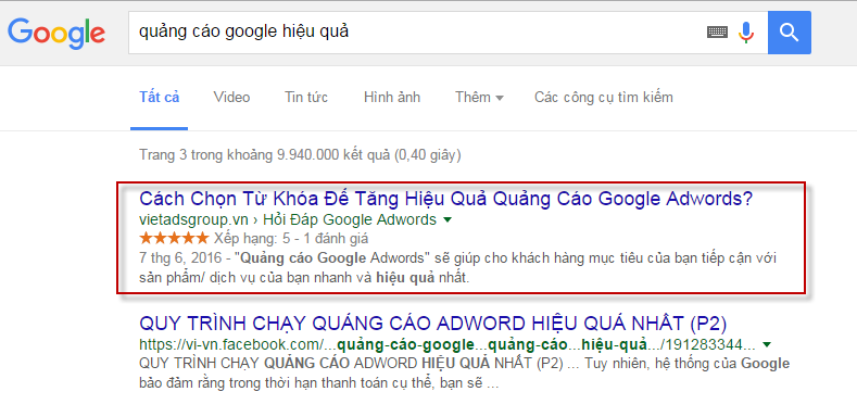 Quảng Cáo Google Ads Hiệu Quả Bằng Cách Chọn Từ Khóa tốt?