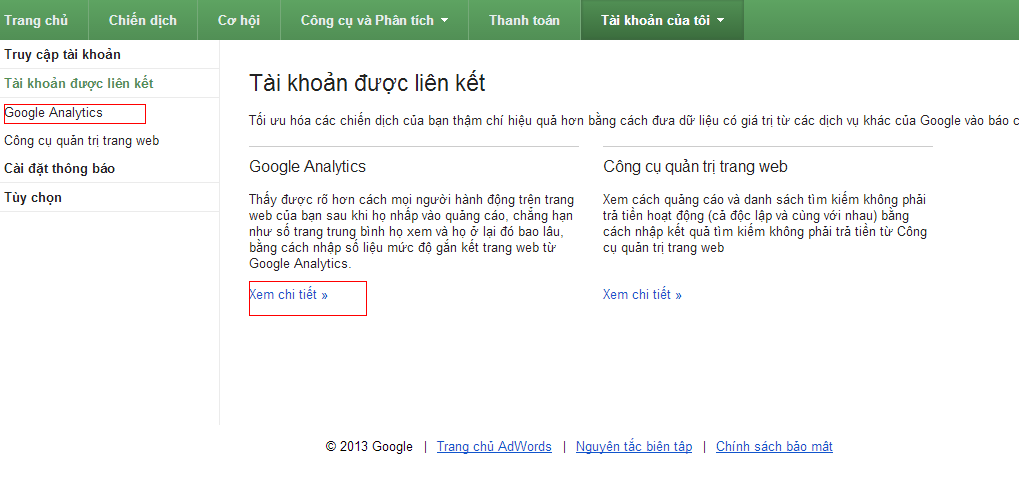 Thống kê Quảng cáo Google Ads Trong Analytics ?