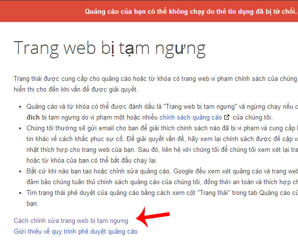 Cách Gửi Mail Lỗi Website Bị Ngưng Quảng Cáo Google?