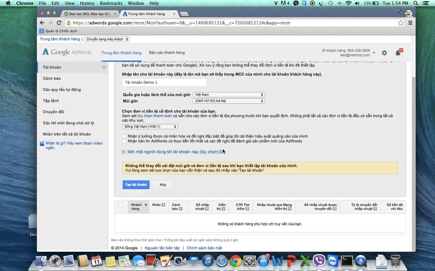 Cách Tạo Trung Tâm Khách Hàng (MCC) Trong Quảng Cáo Google?