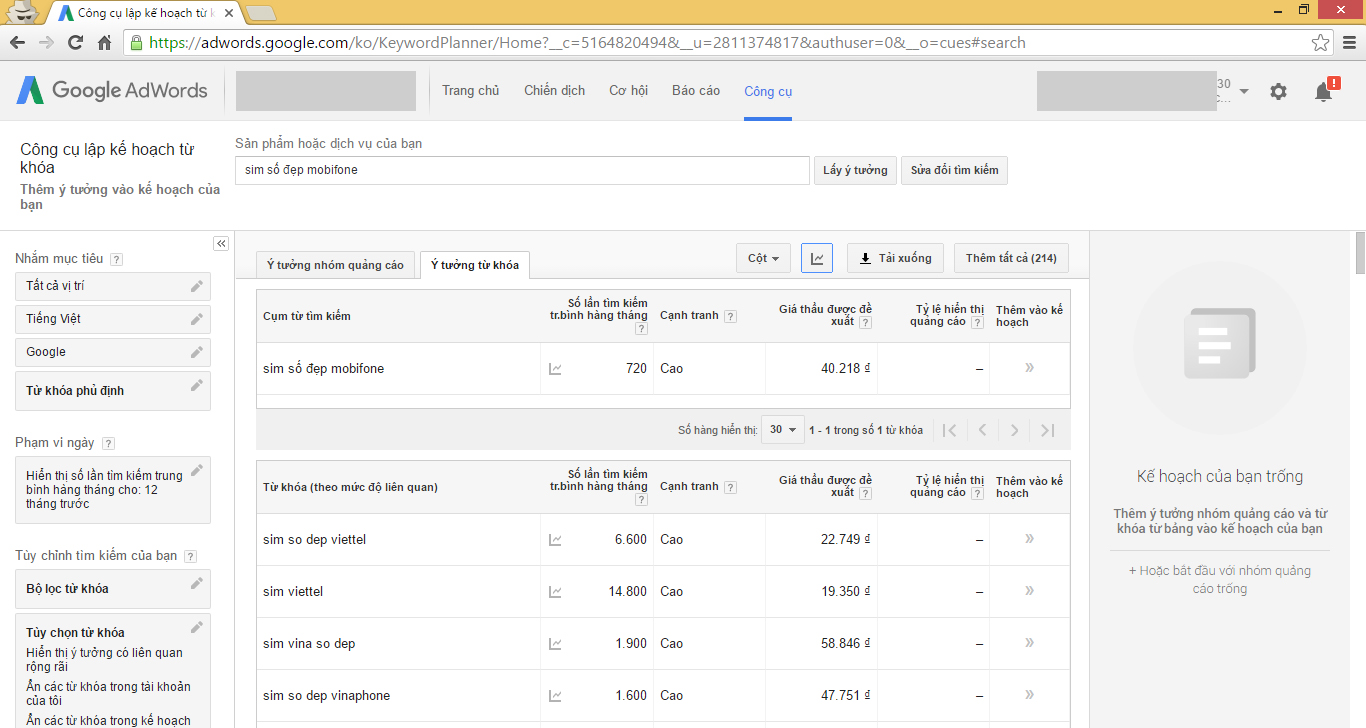 Chia sẻ tiện ích để quảng cáo Google hiệu quả nhất Việt Nam hiện nay ?