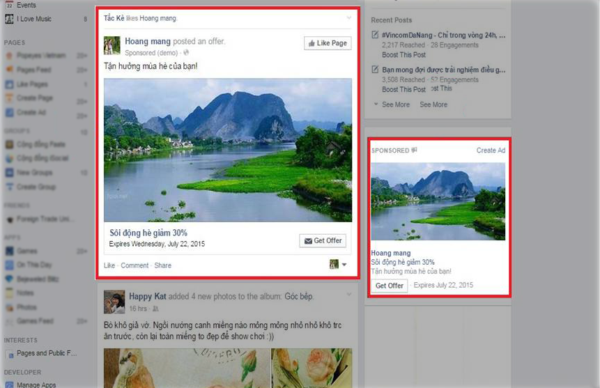 quảng cáo facebook