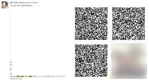 Giới trẻ mê mệt với trào lưu QR code khi sử dụng zalo?