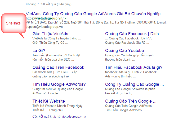 Sitelink Là Gì? Tìm Hiểu Sitelink Là Gì?