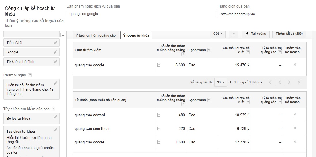 Quảng cáo google