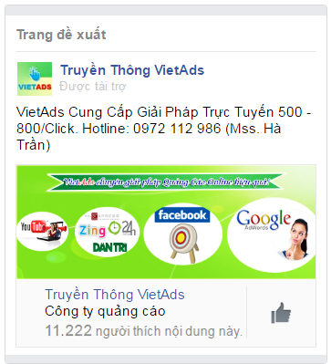 quảng cáo facebook mobile