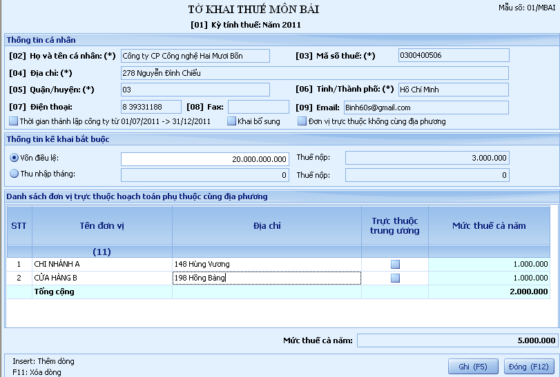Thuế môn bài là gì? Mức thuế và thời hạn nộp thuế môn bài?