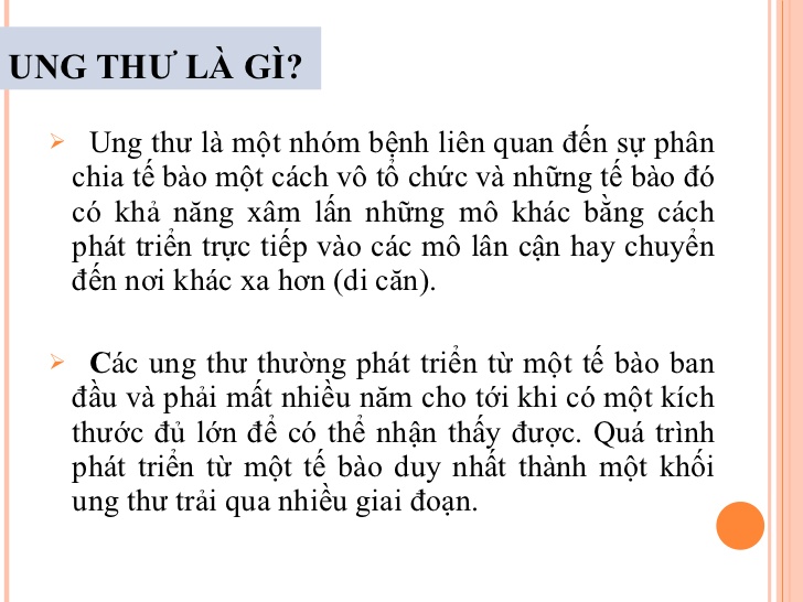 Ung Thư Là Gi? Tìm Hiểu Về Ung Thư Là Gi?