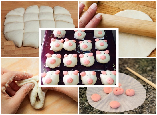 Cách làm bánh bao con heo cho bé yêu- biếng ăn đến mấy cũng nghiền