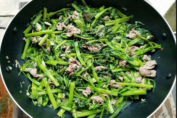 Cách Xào Rau Muống Với Thịt Bò Chuẩn Thơm Ngon Cho Cả Nhà