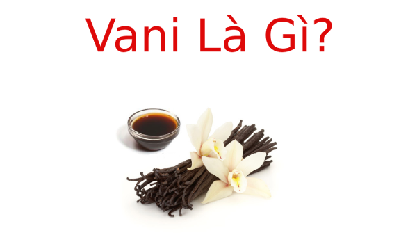 Vani là gì? Vani được tạo ra như thế nào?