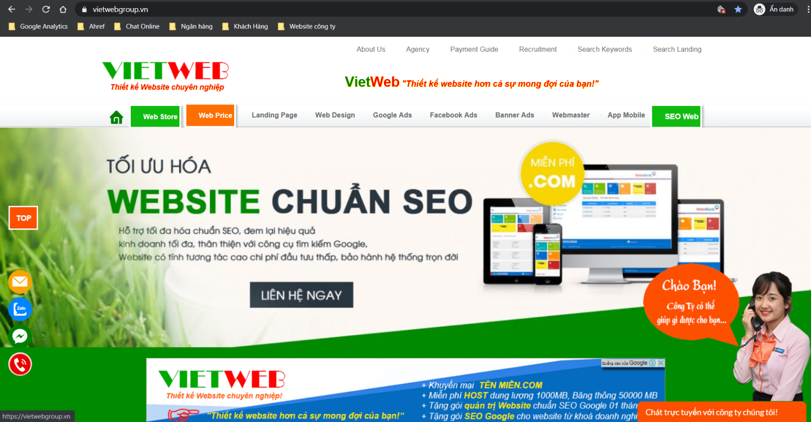 Dịch vụ thiết kế Website uy tín chất lượng hiệu quả 2021