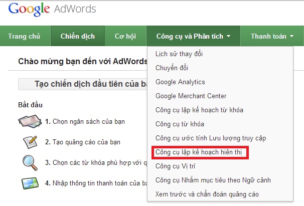 Cách Dùng Google Keyword Planner Phân Tích Từ Khóa Quảng Cáo Google?