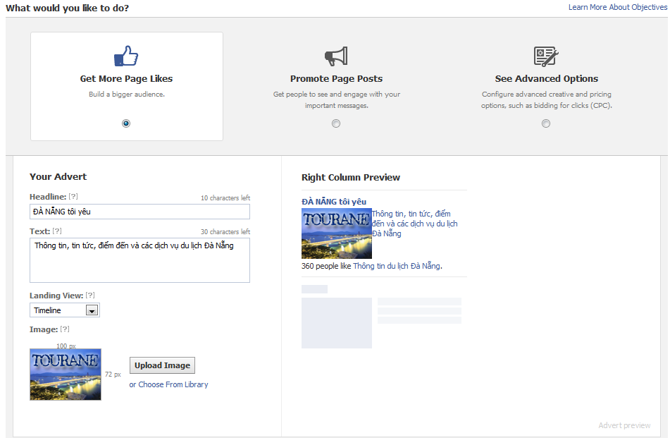 quảng cáo facebook