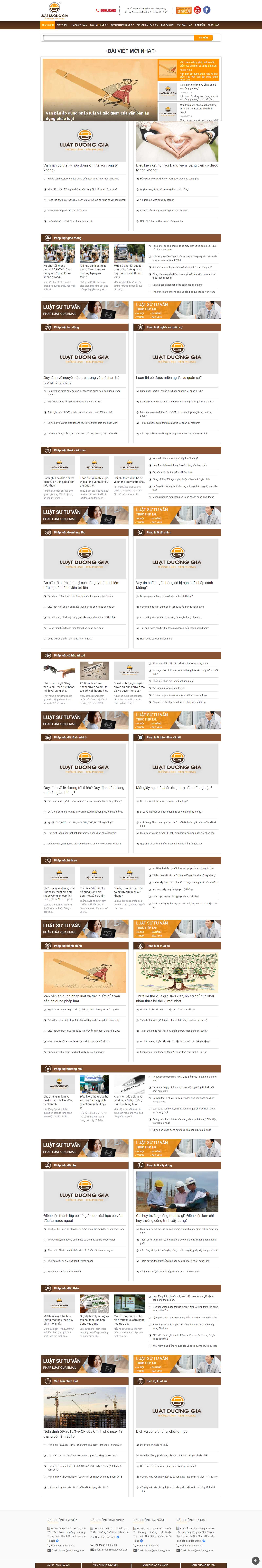 Thiết kế Web luật luatduonggia.vn
