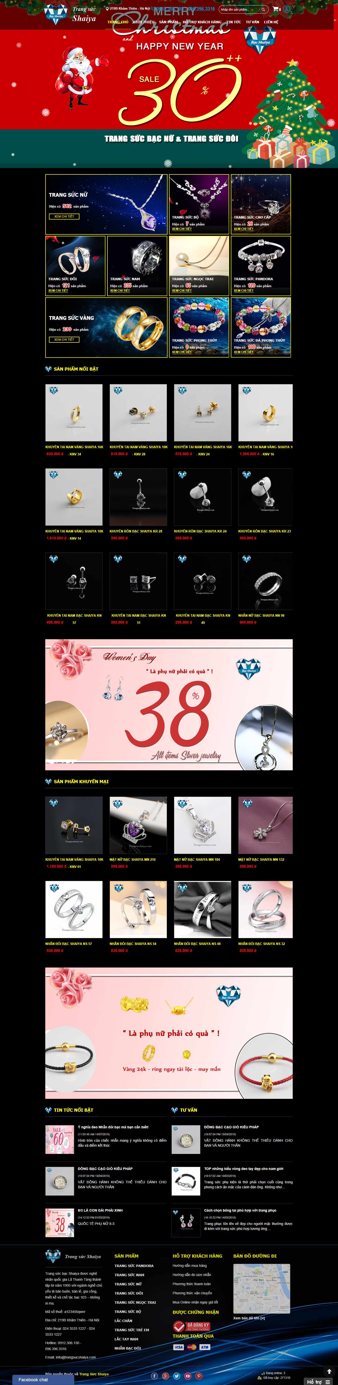 Thiết kế Web trang sức trangsucshaiya.com