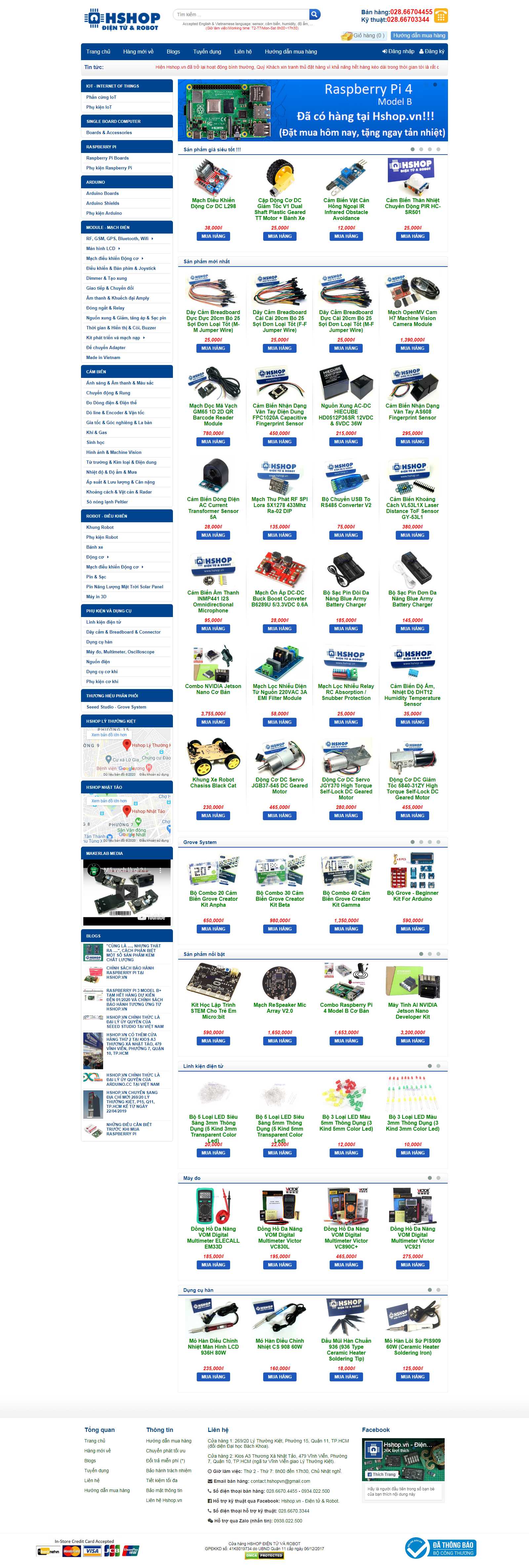 Thiết kế Web điện tử hshop.vn