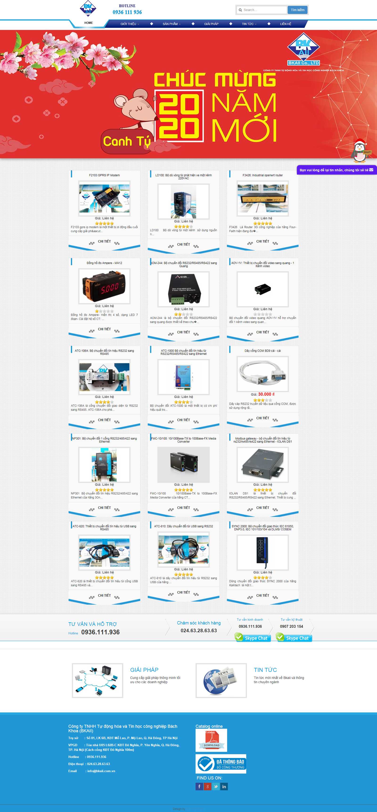 Thiết kế Web điện tử bkaii.com.vn