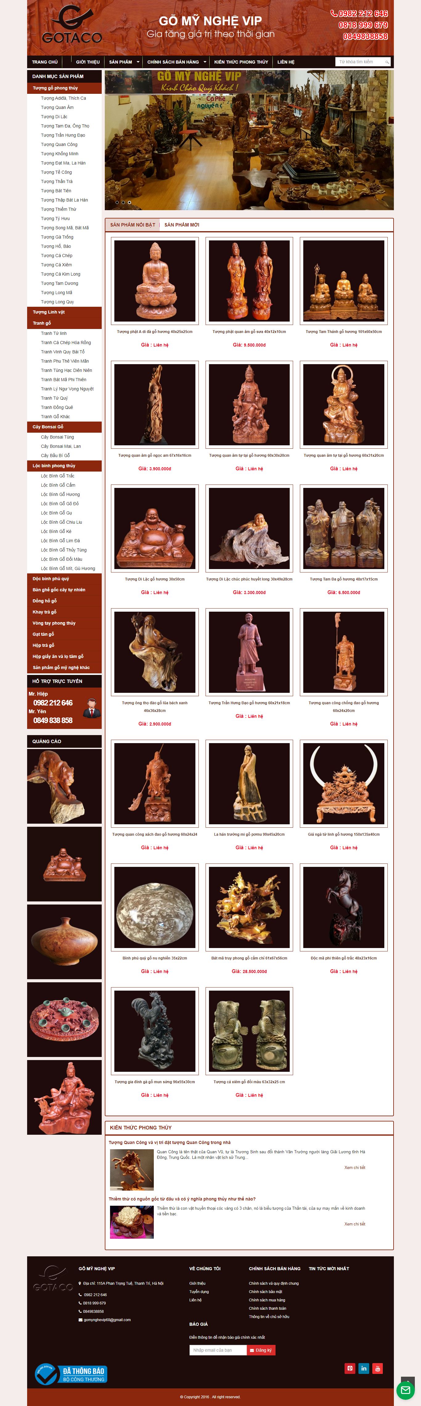 Thiết kế Web mỹ nghệ gomynghevip.com