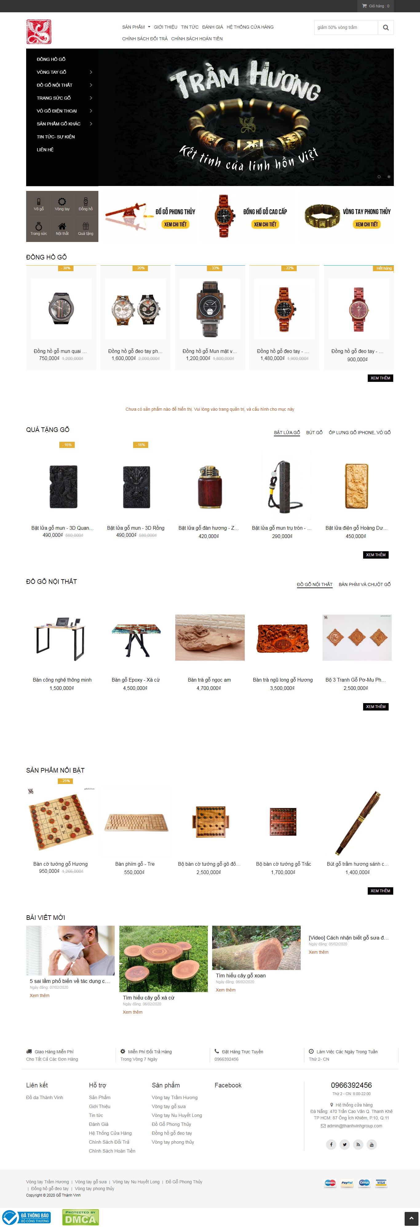 Thiết kế Web mỹ nghệ gothanhvinh.com