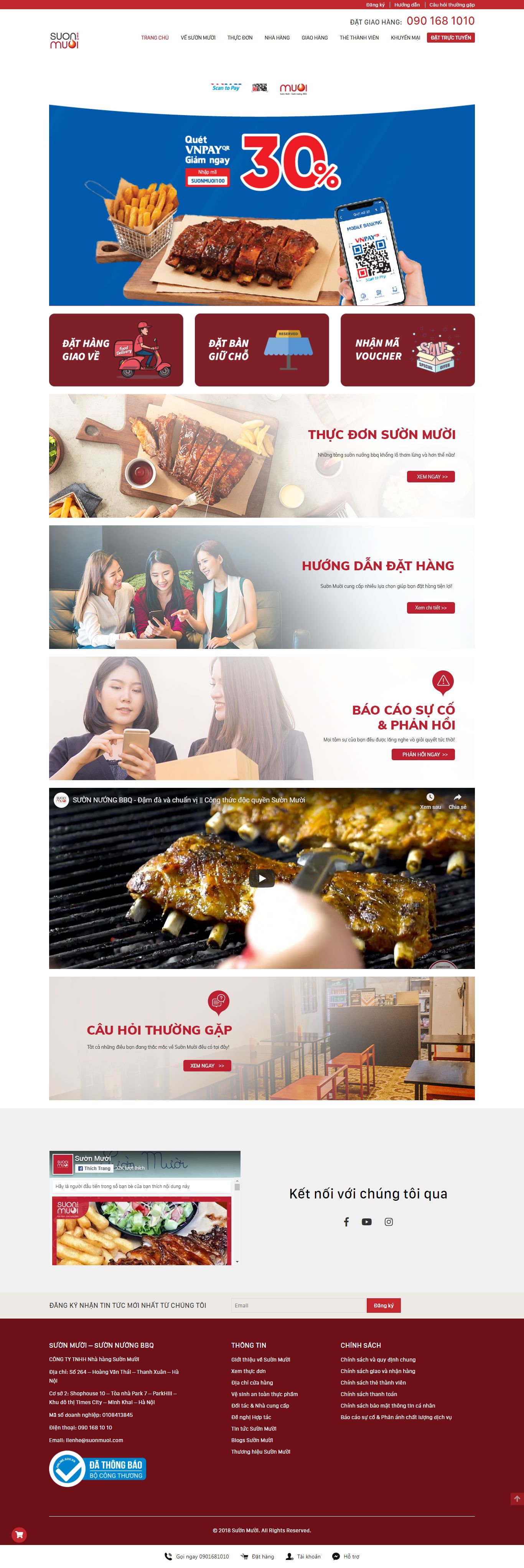 Thiết kế Web Đồ Ăn vặt suonmuoi.com