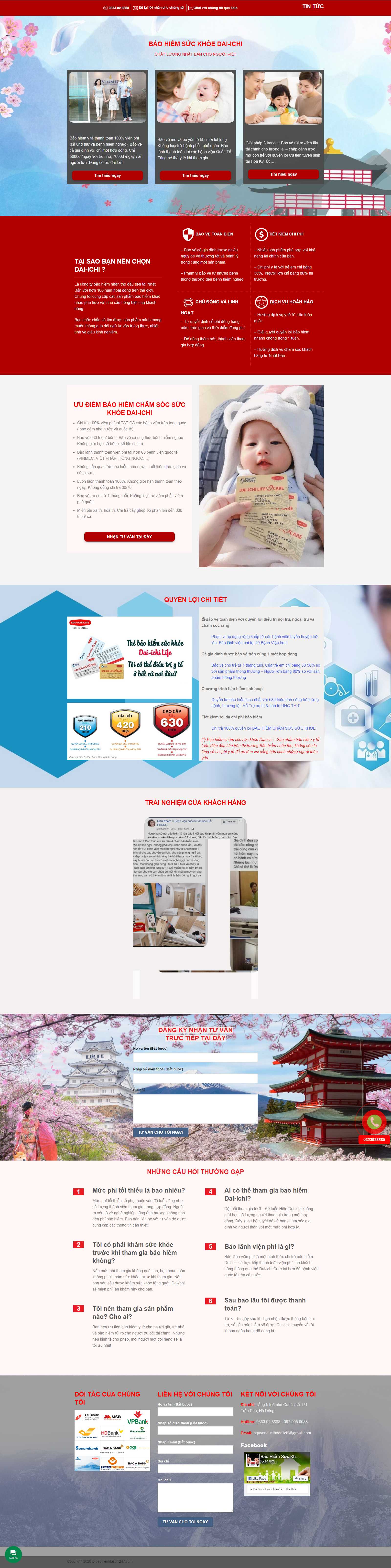 Thiết kế Web bảo hiểm baohiemdaiichi247.com