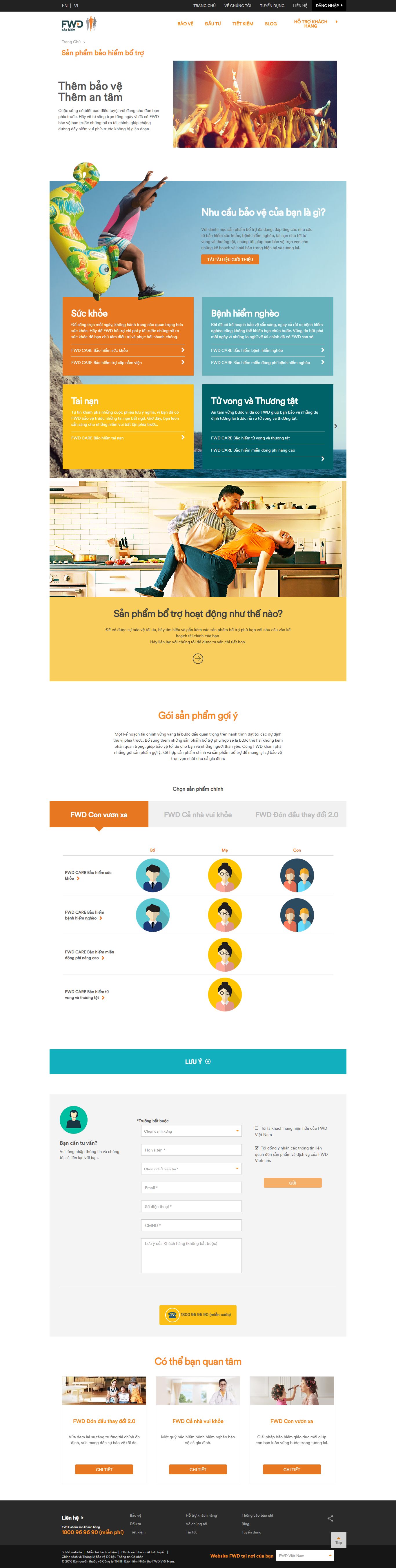 Thiết kế Web sản phẩm fwd.com.vn