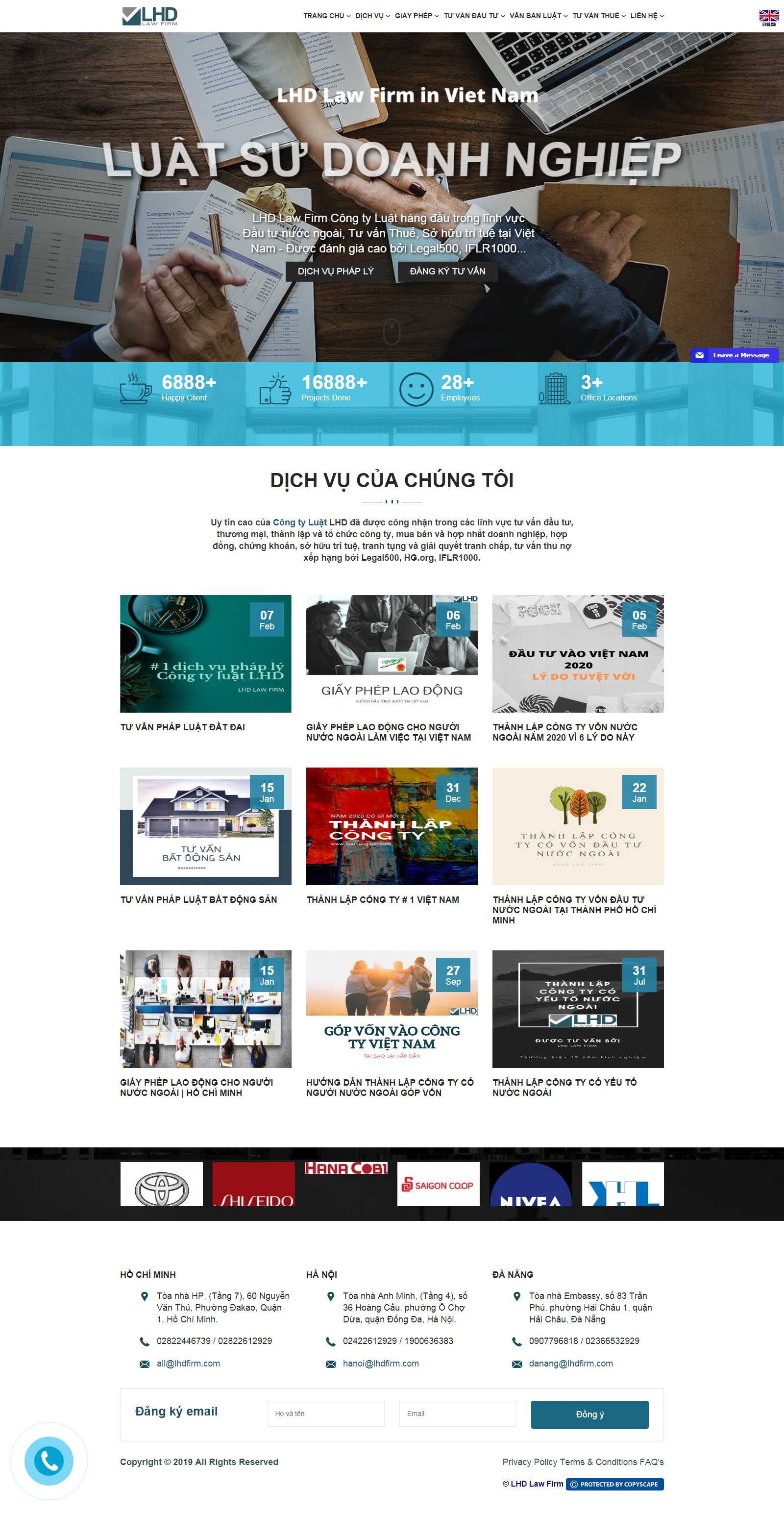 Thiết kế Web tư vấn luật luathongduc.com