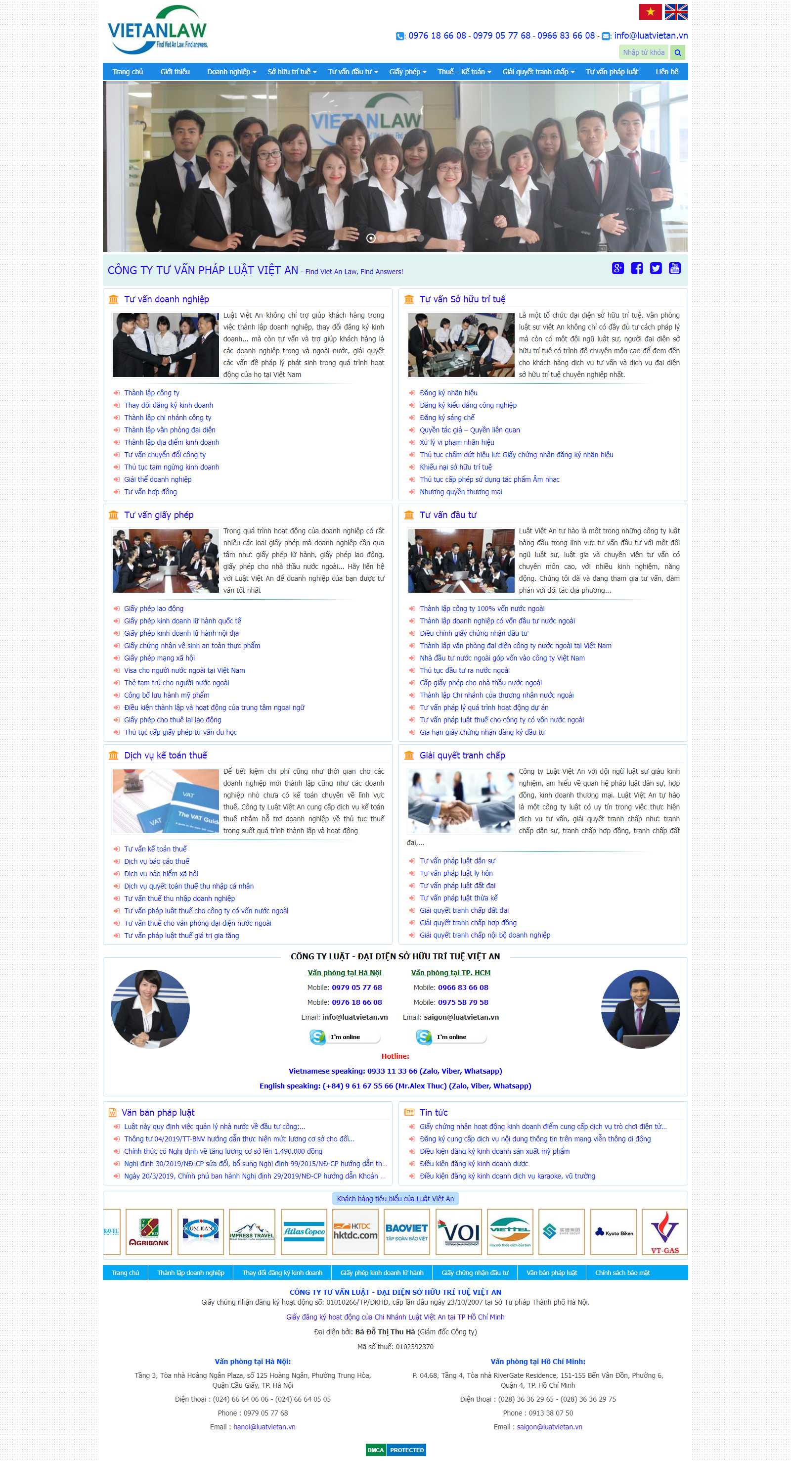 Thiết kế Web tư vấn luật luatvietan.vn