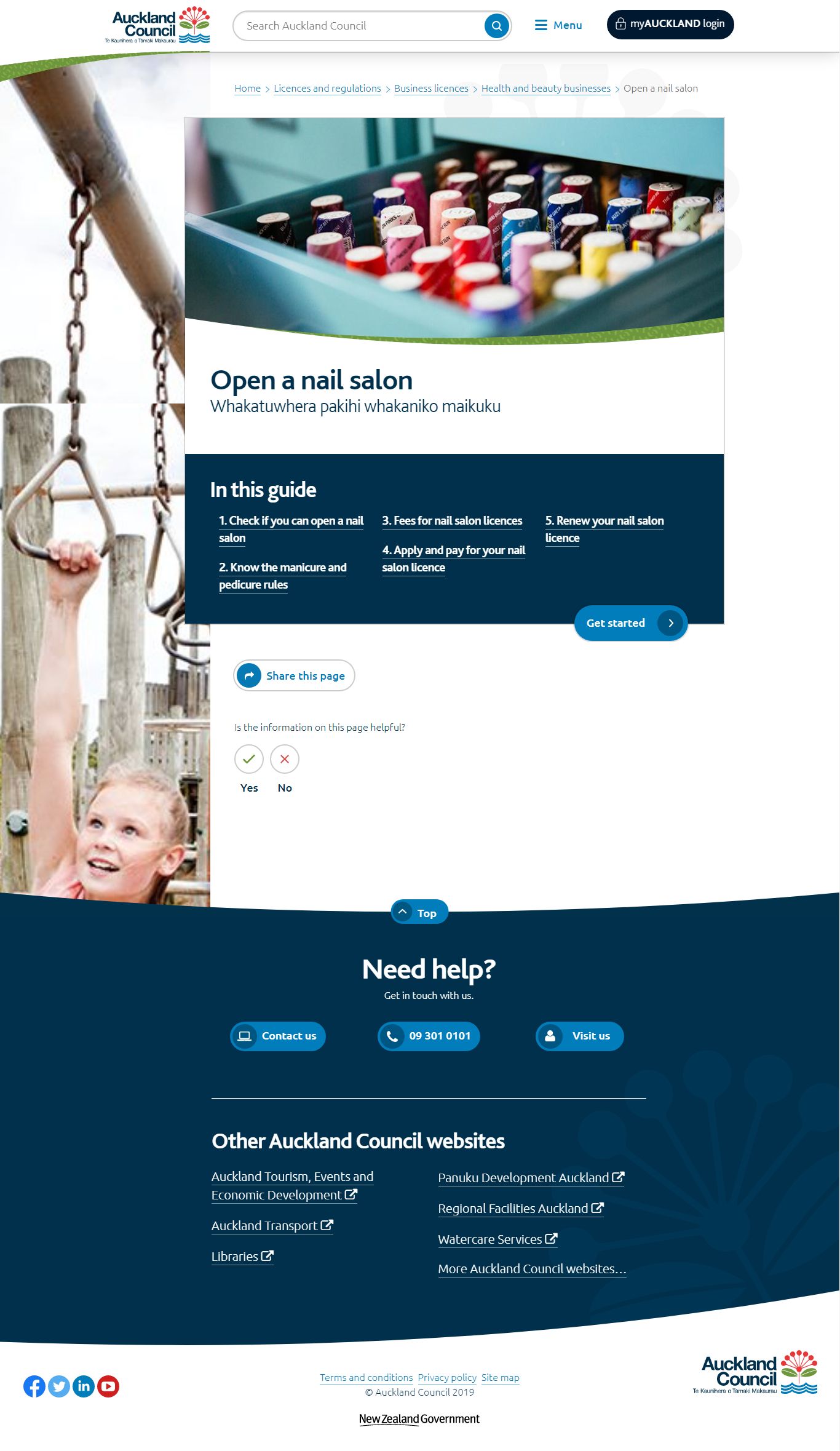 Thiết kế Web salon nail aucklandcouncil.govt.nz