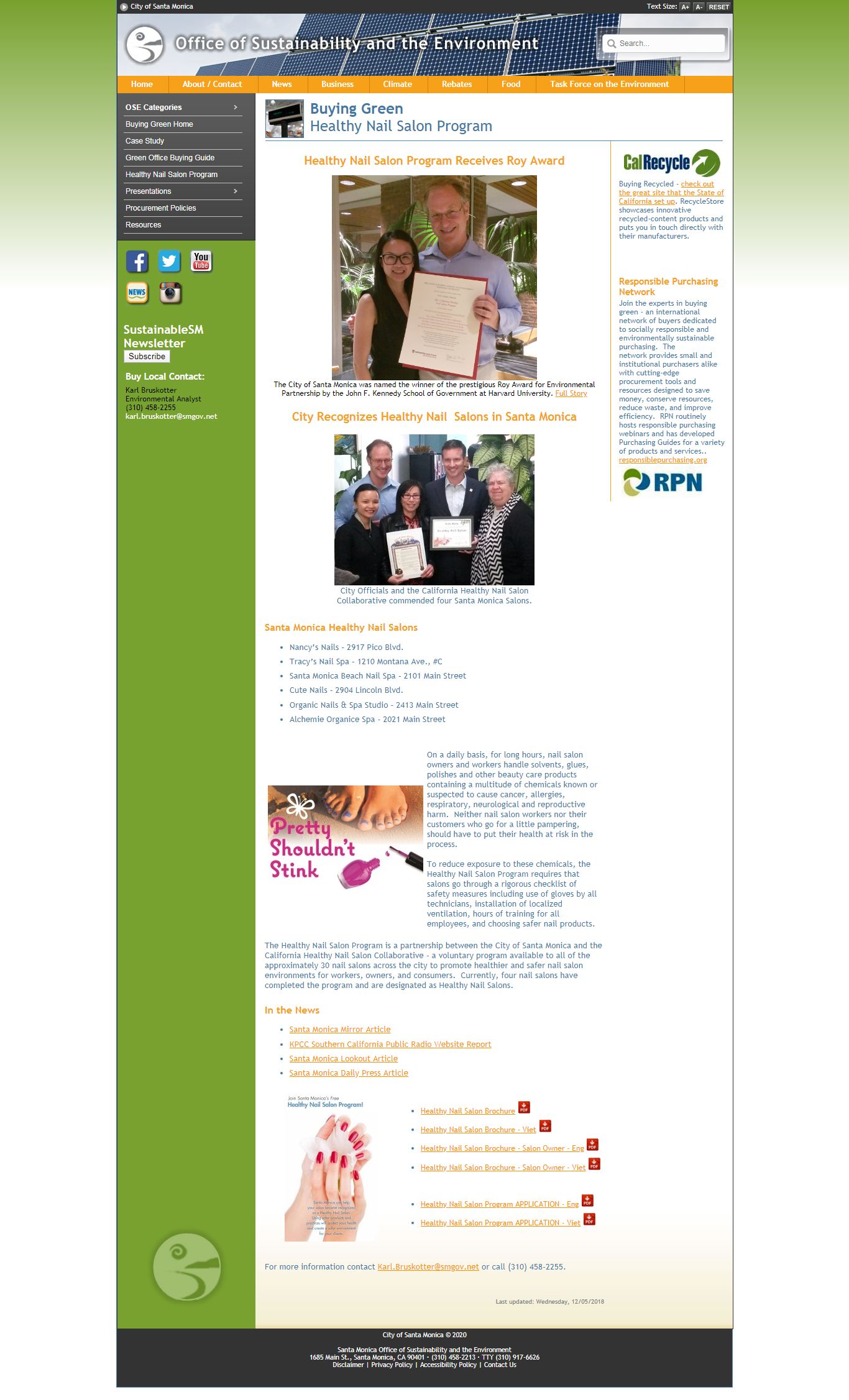 Thiết kế Web salon nail smgov.net