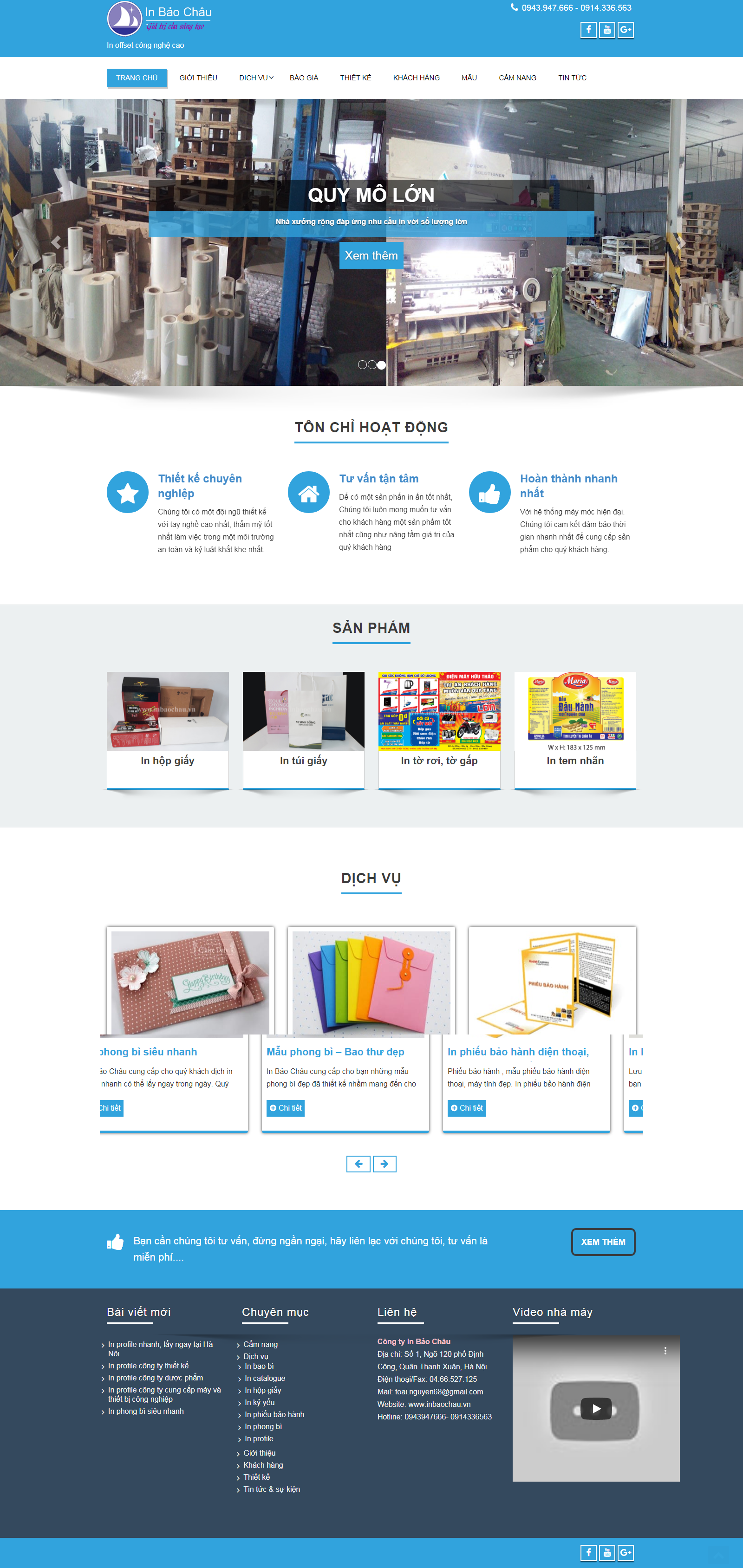 Thiết kế Web chuẩn seo inbaochau.vn