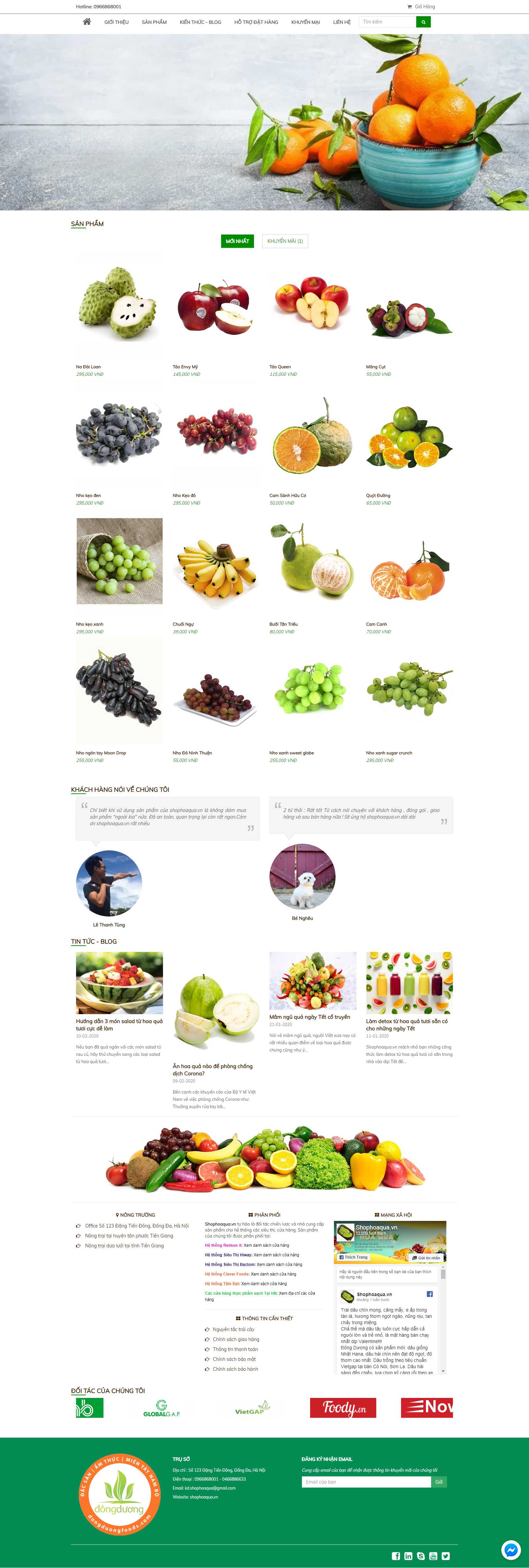 Thiết kế Web shop hoatot.com