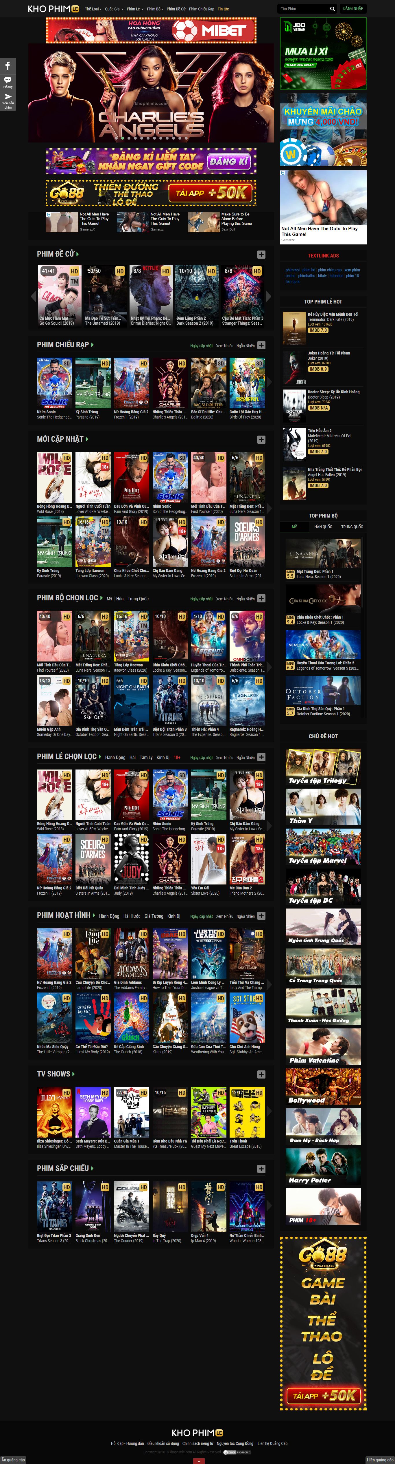 Thiết kế Web phim khophimle.com