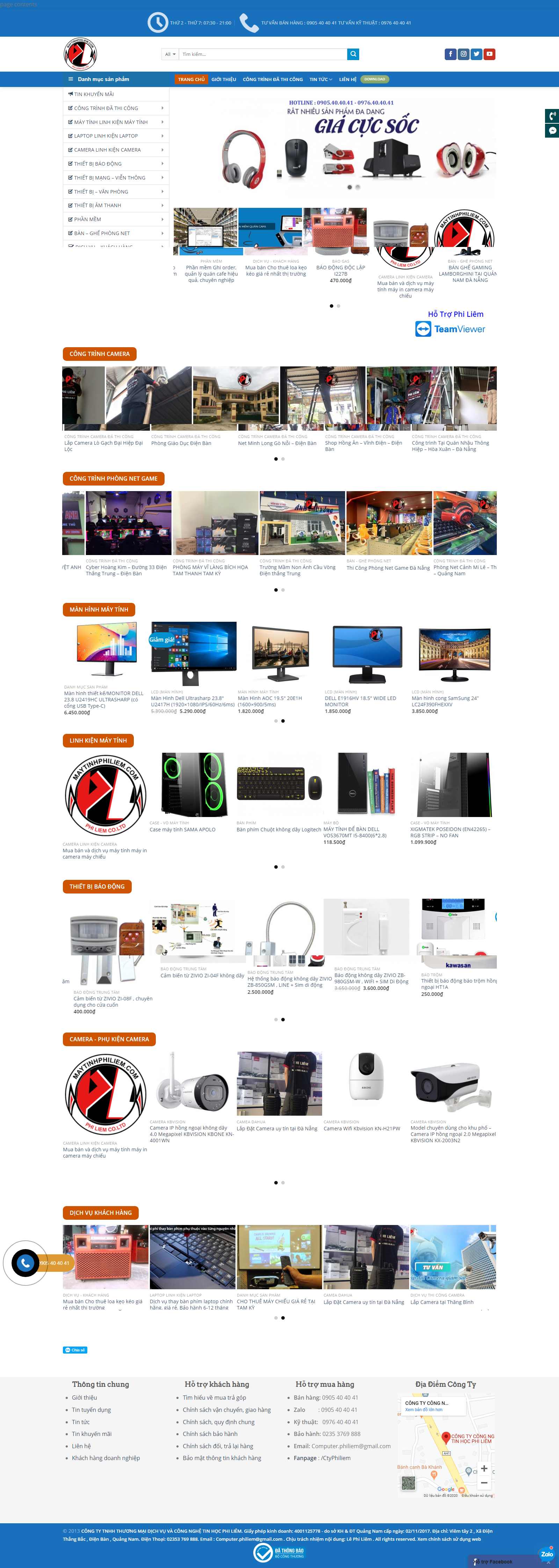 Thiết kế Web lắp đặt camera maytinhphiliem.com