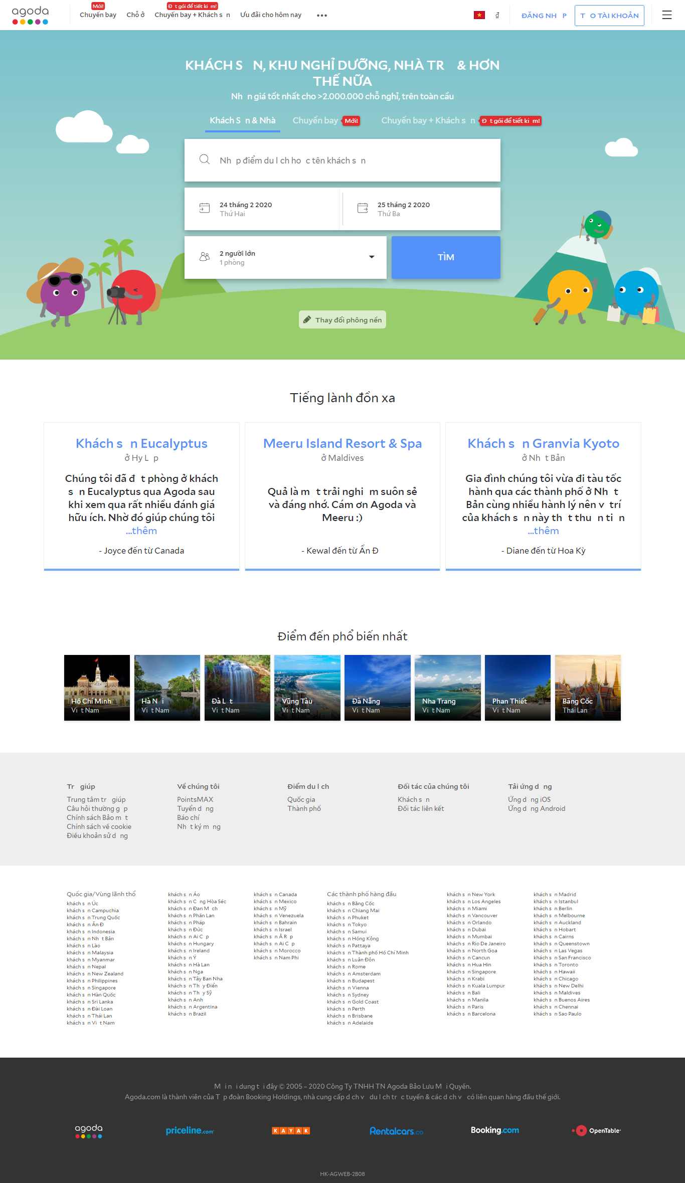 Thiết kế Web resort agoda.com