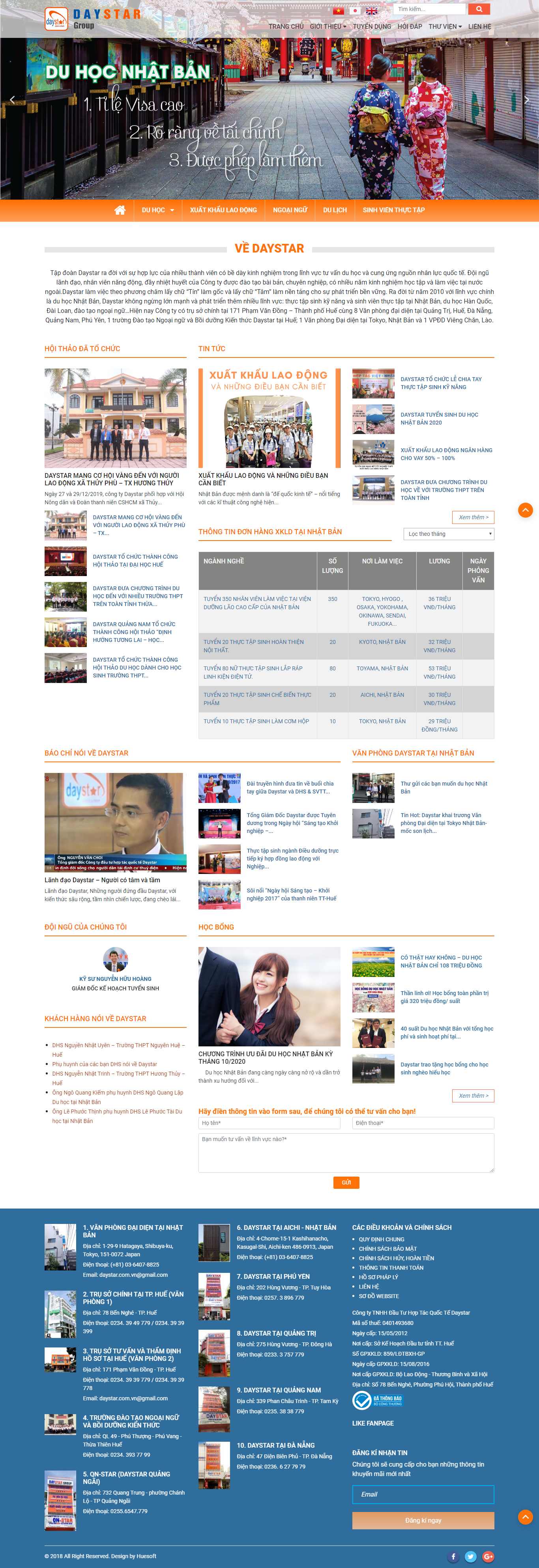 Thiết kế Web nhanh daystargroup.com.vn