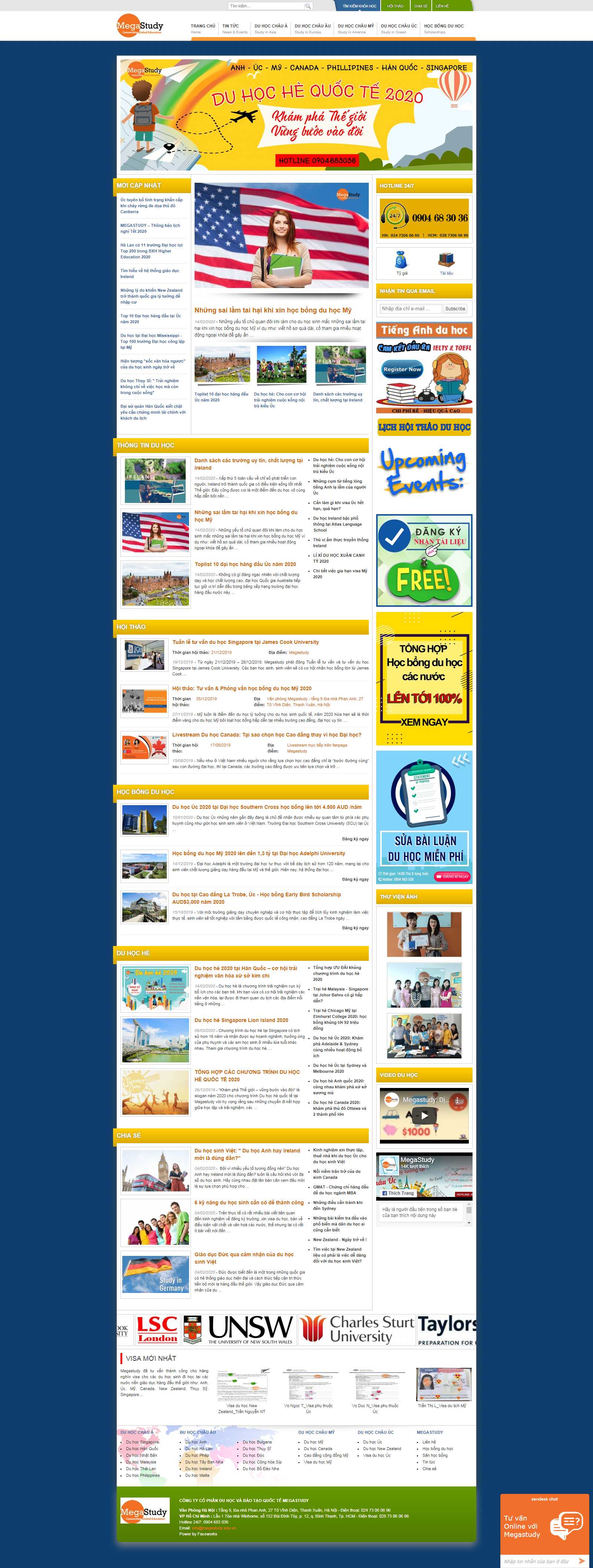 Thiết kế Web logistics megastudy.edu.vn