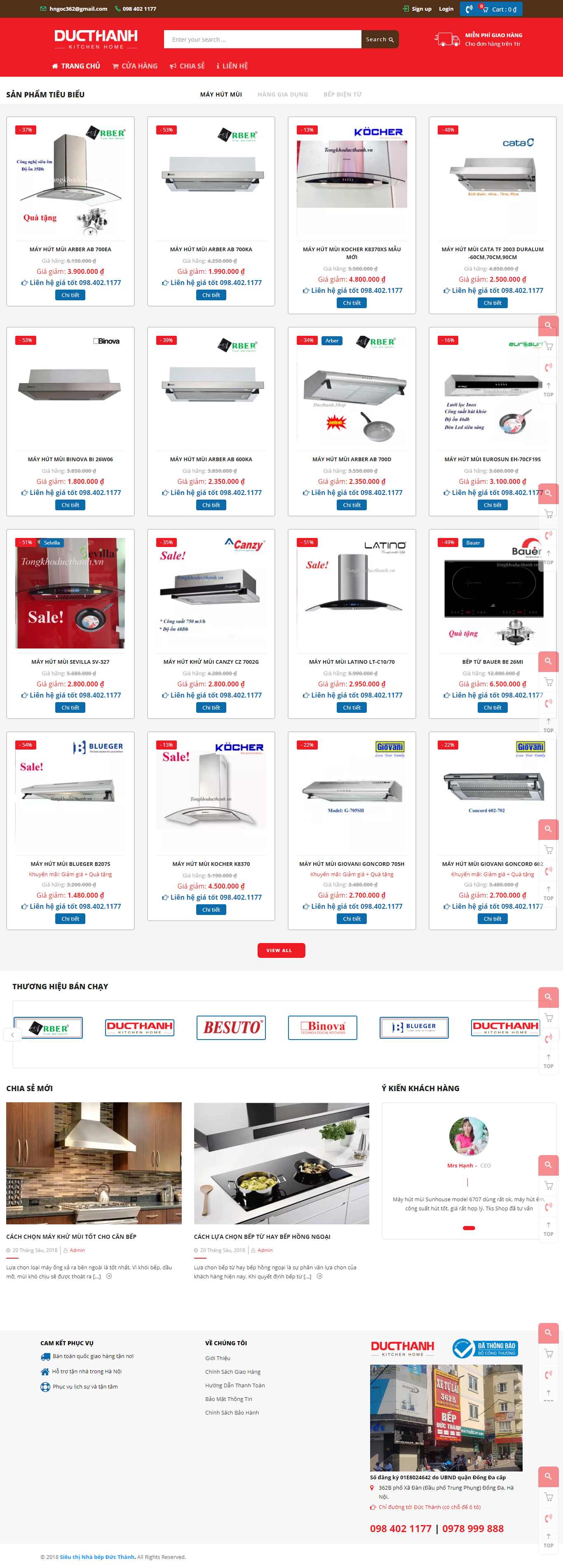 Thiết kế Web đồ gia dụng tongkhoducthanh.vn